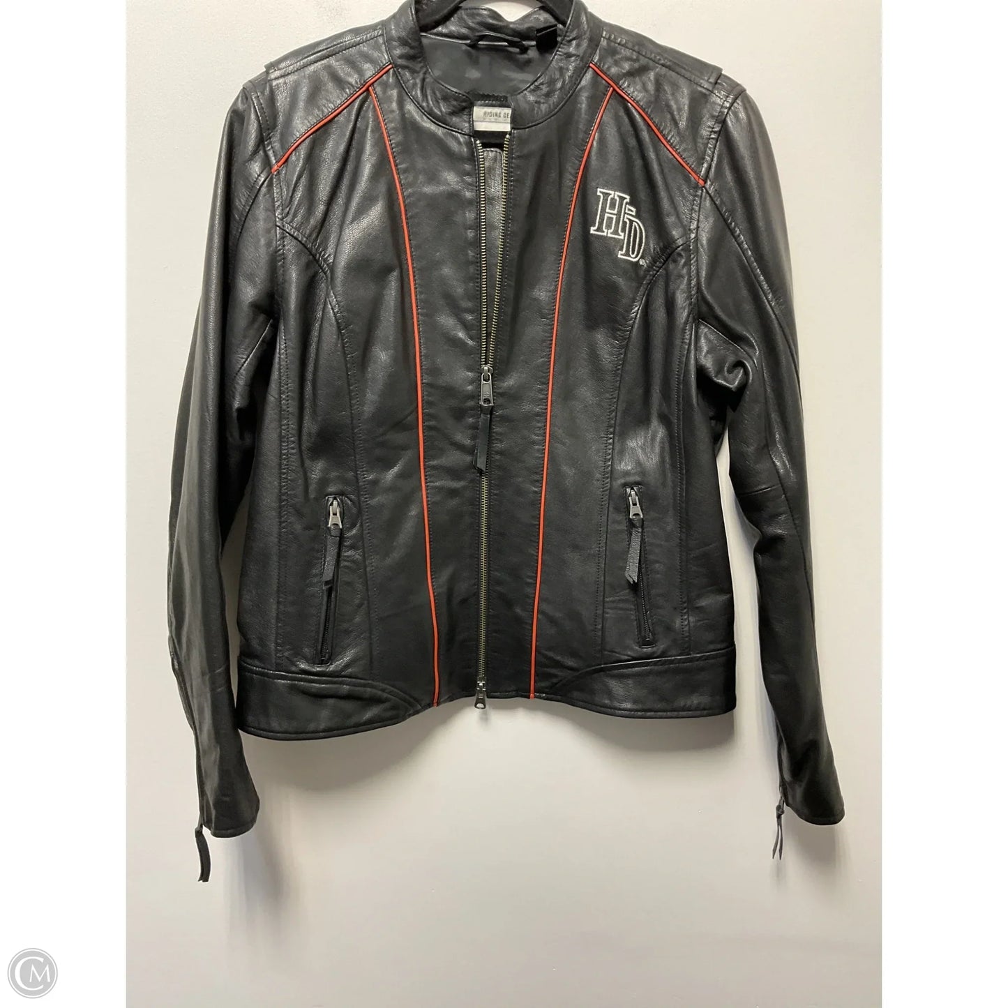 Jacket Leather By Harley Davidson In Black, Size: L