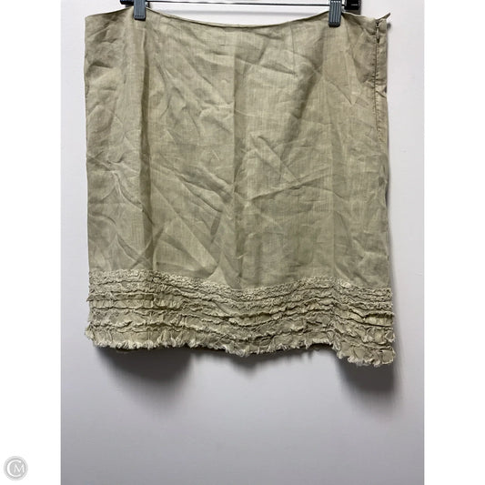 Skirt Midi By Tommy Bahama In Beige, Size: Xl