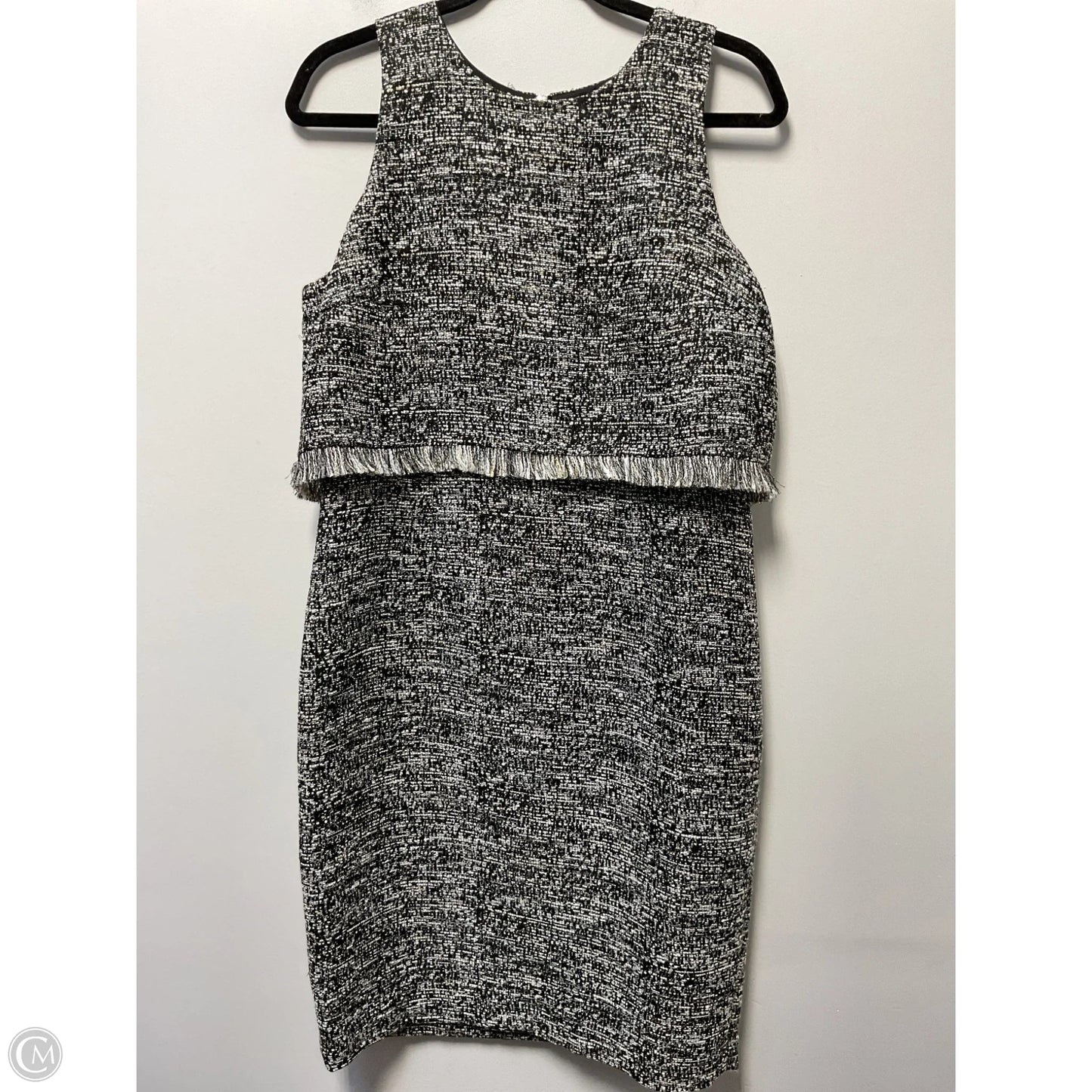 Dress Casual Midi By Karl Lagerfeld In Brown & White, Size: M