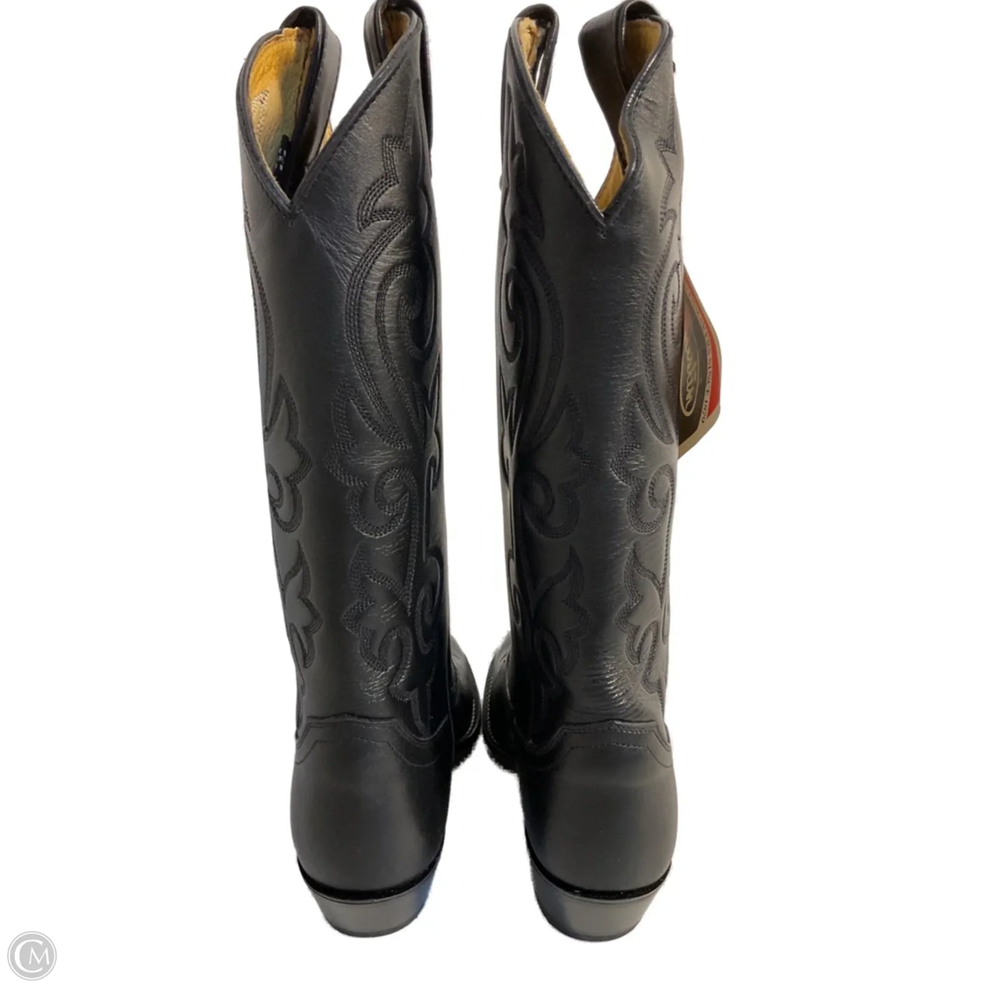 Boots Western By Justin In Black, Size: 6