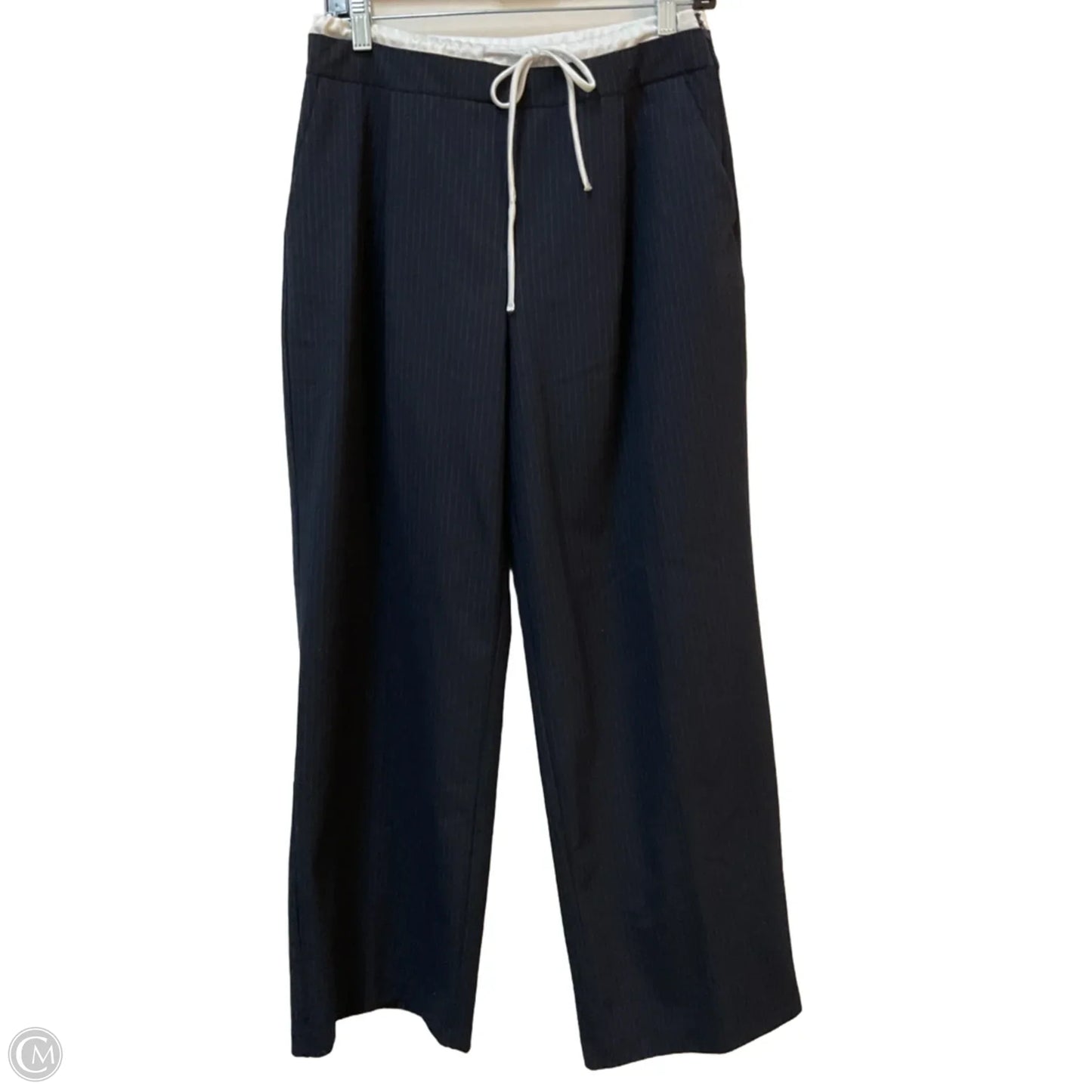 Pants Wide Leg By Zara In Navy, Size: S