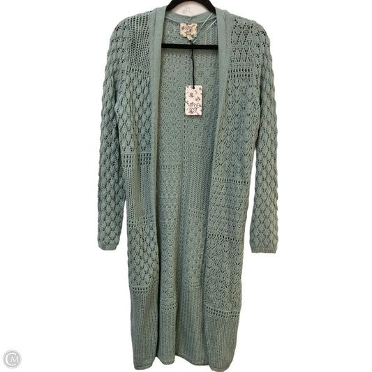 Sweater Cardigan By Hippie Rose In Green, Size: S