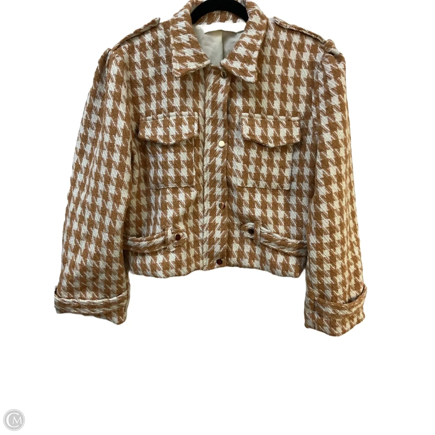 Jacket Other By Bishop + Young In Cream & Tan, Size: M