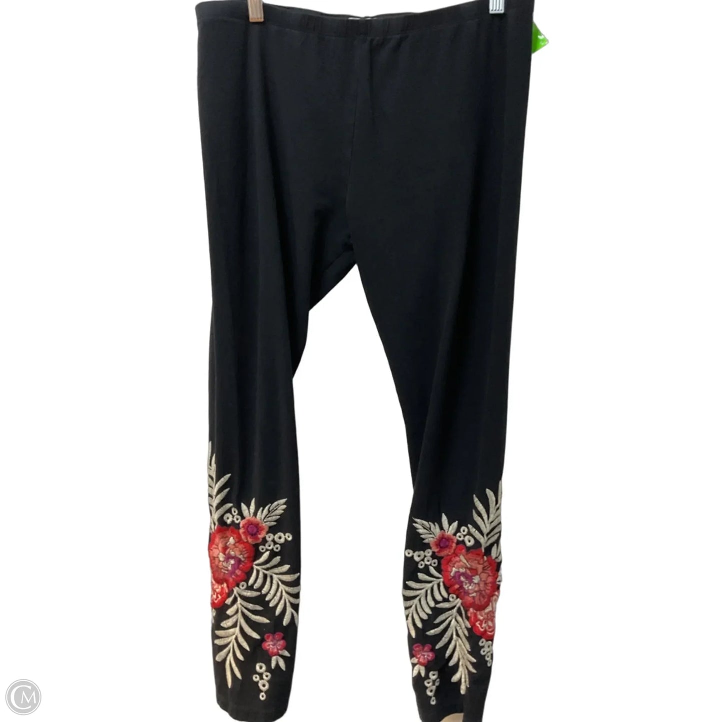 Pants Leggings By Johnny Was In Black, Size: L