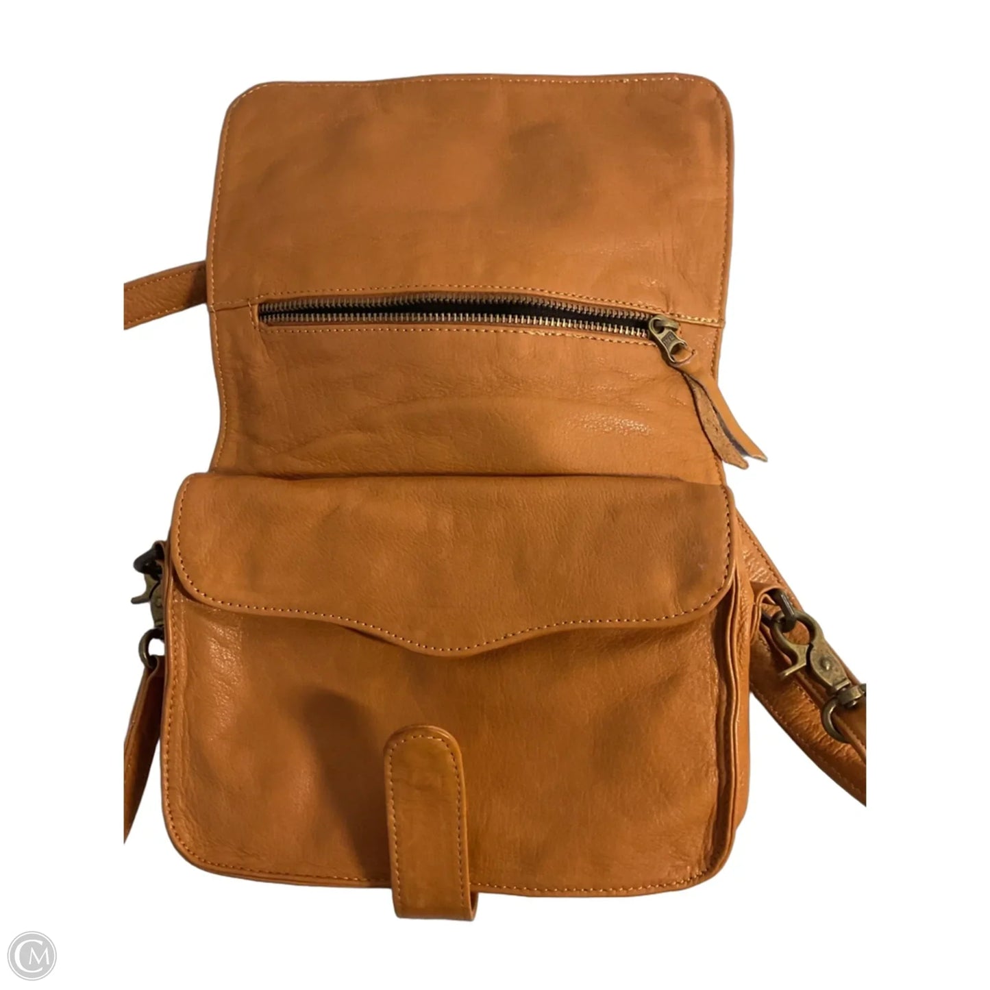 Crossbody Leather By Cmc, Size: Medium