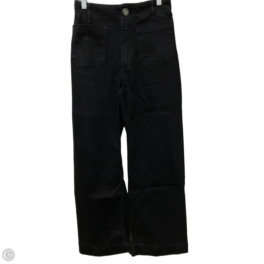 Jeans Wide Leg By Maeve In Black Denim, Size: 6