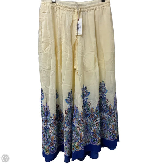Pants Wide Leg By Johnny Was In Blue & Cream, Size: M