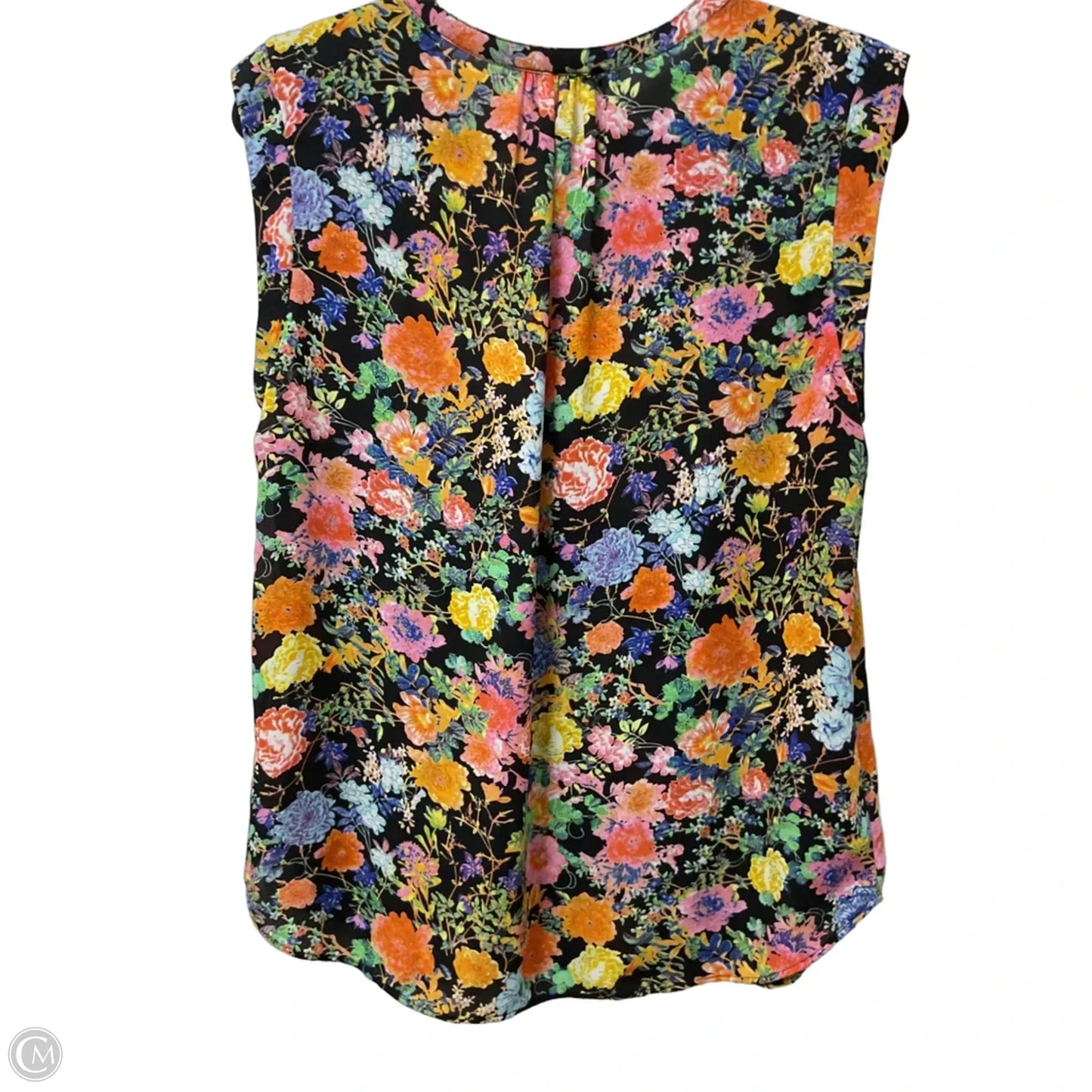 Blouse Sleeveless By Daniel Rainn In Floral Print, Size: Xl