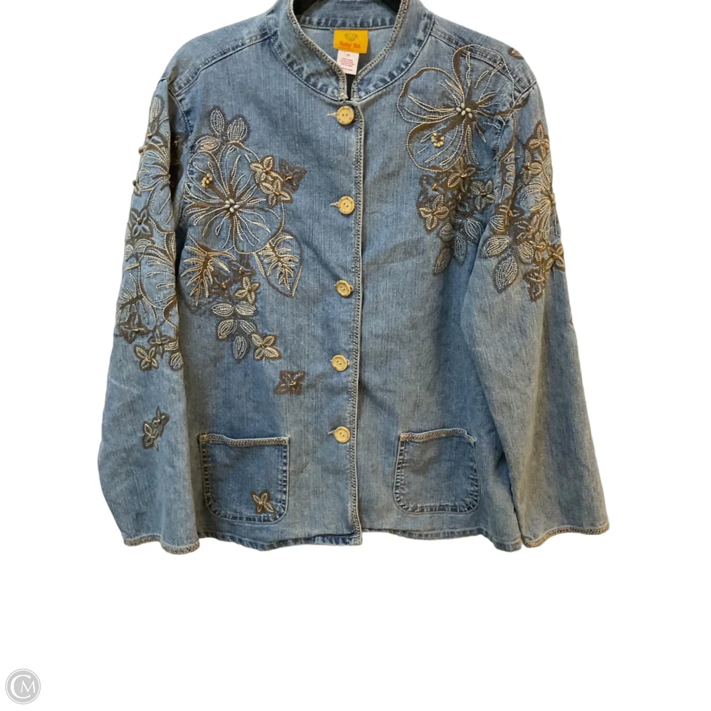 Jacket Denim By Ruby Rd In Blue Denim, Size: M