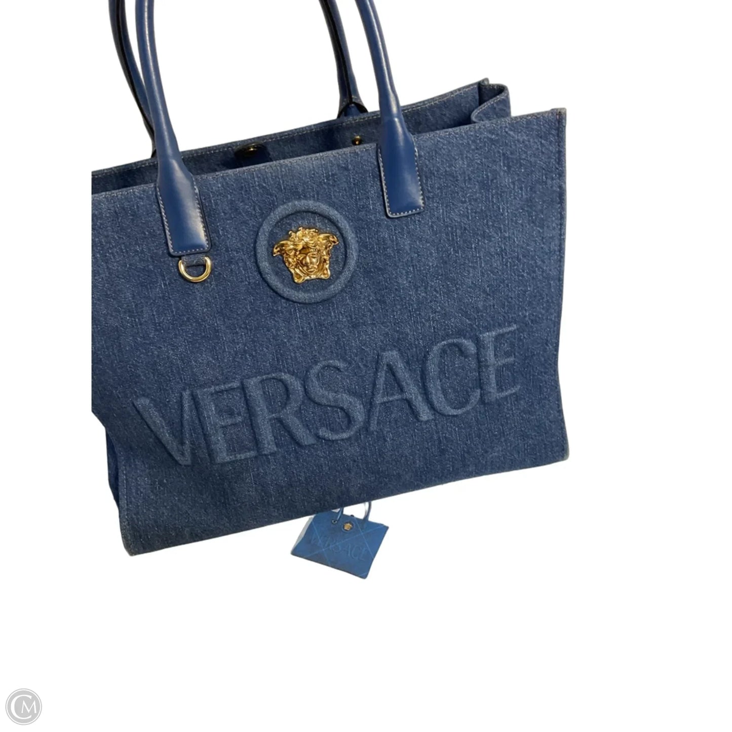 Tote Luxury Designer By Versace, Size: Large