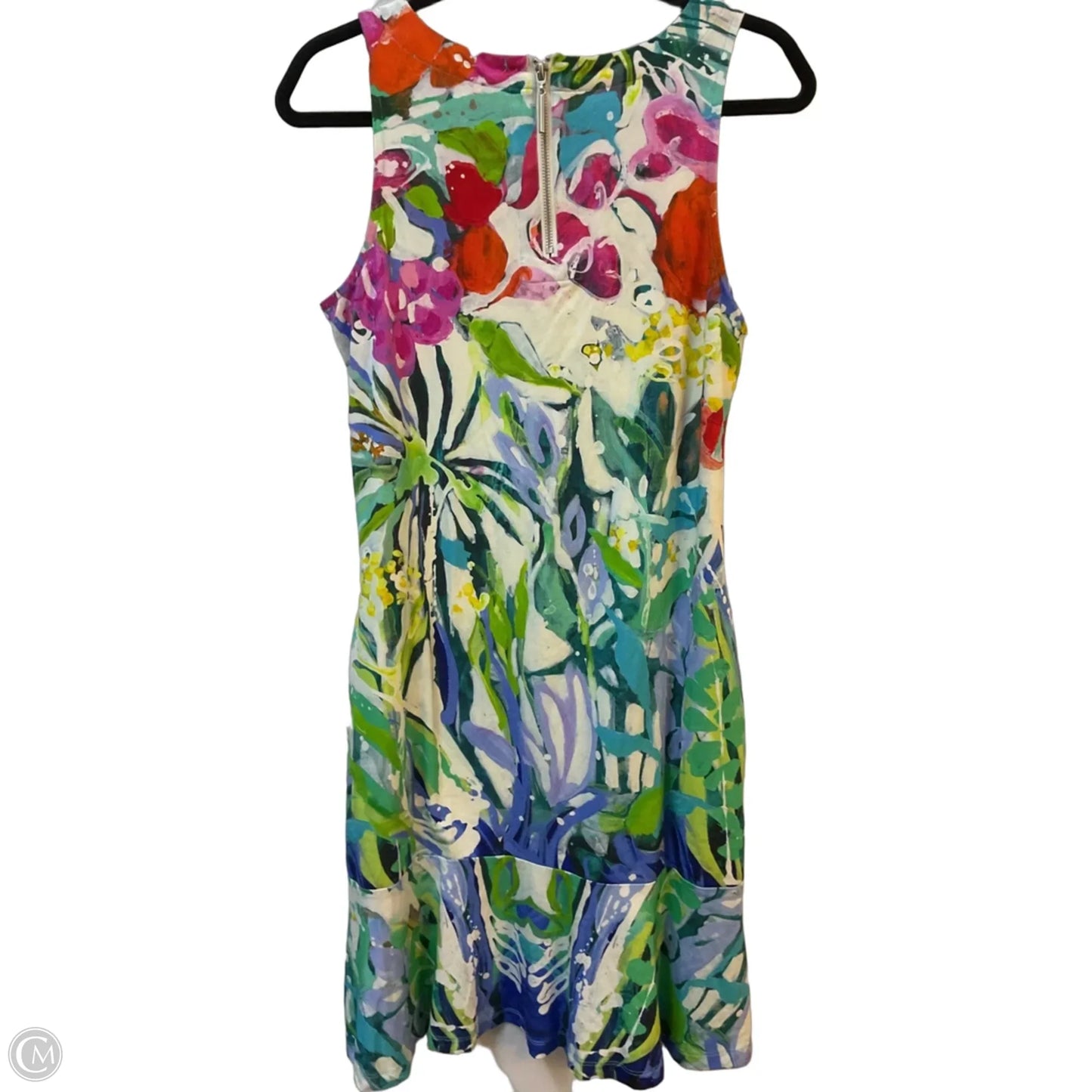 Dress Casual Midi By Cmc In Floral Print, Size: S