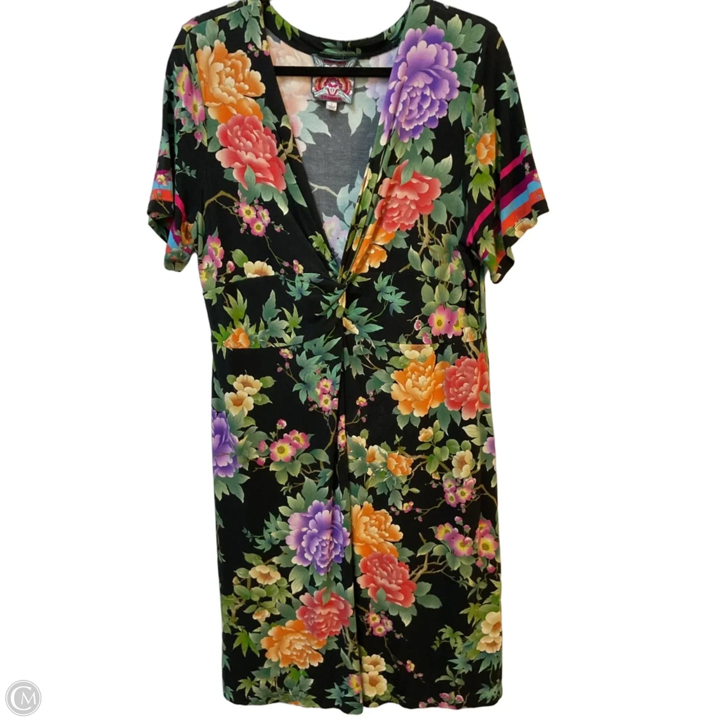 Dress Casual Midi By Johnny Was In Floral Print, Size: L