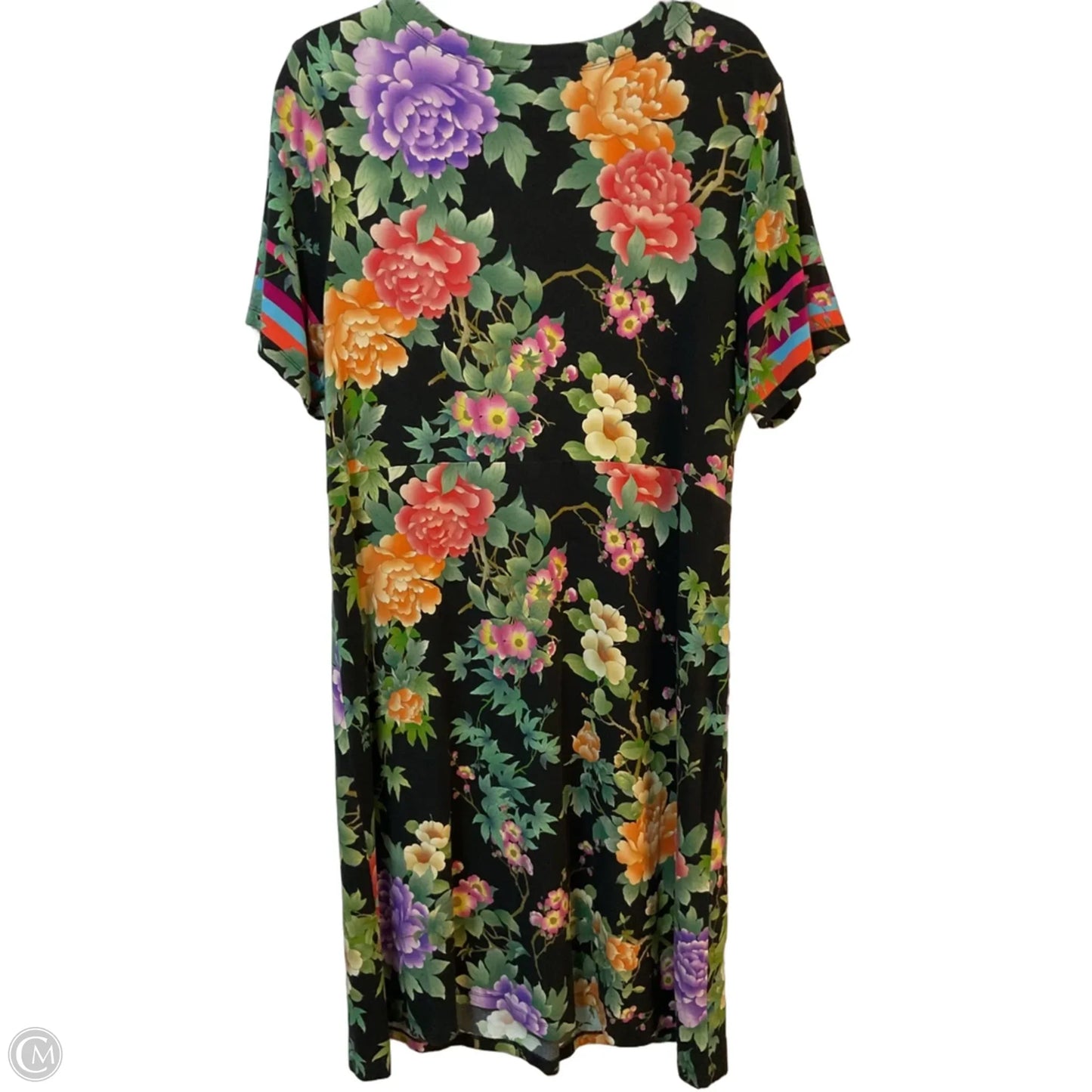 Dress Casual Midi By Johnny Was In Floral Print, Size: L