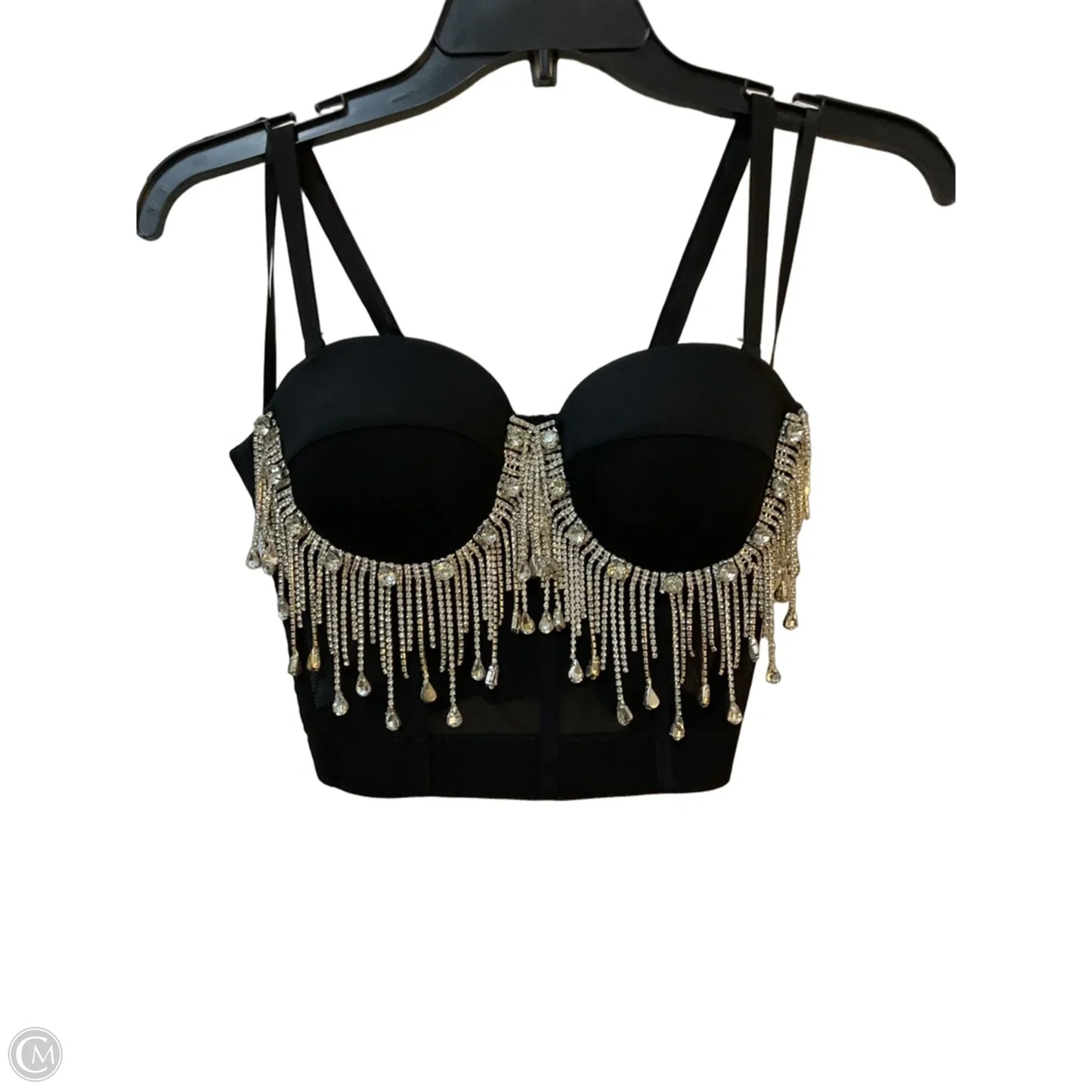Top Sleeveless By Clothes Mentor In Black, Size: S