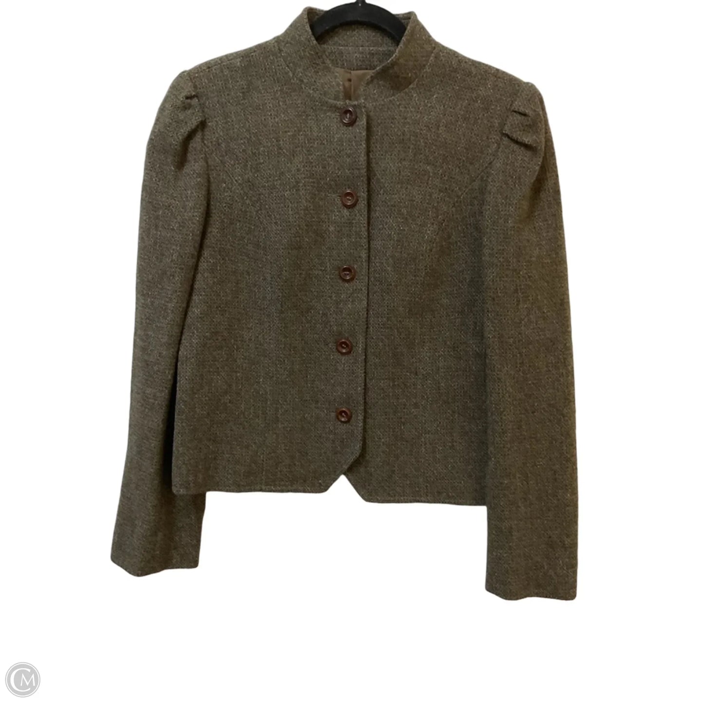 Blazer By Clothes Mentor In Brown, Size: M