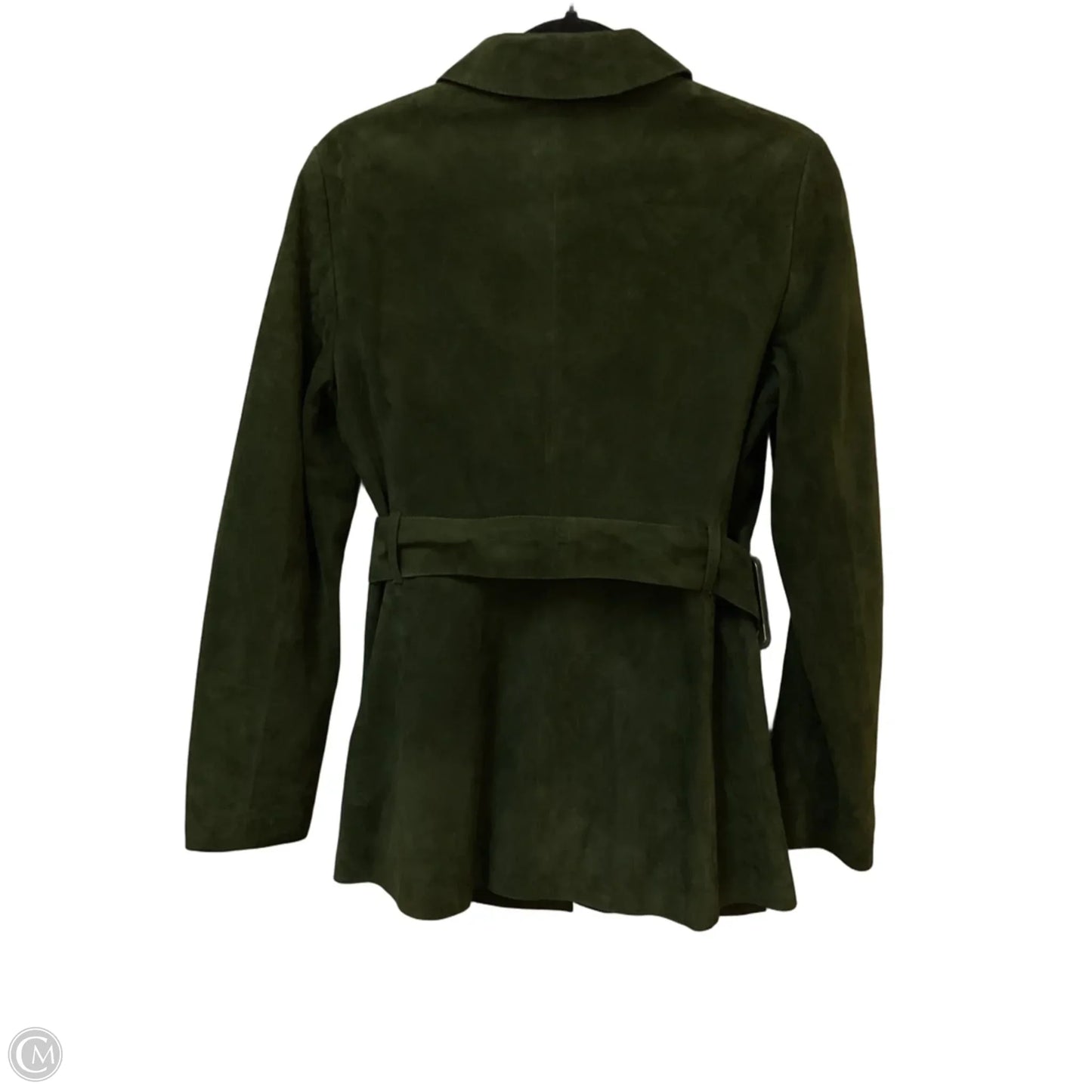Jacket Leather By Theory In Green, Size: S