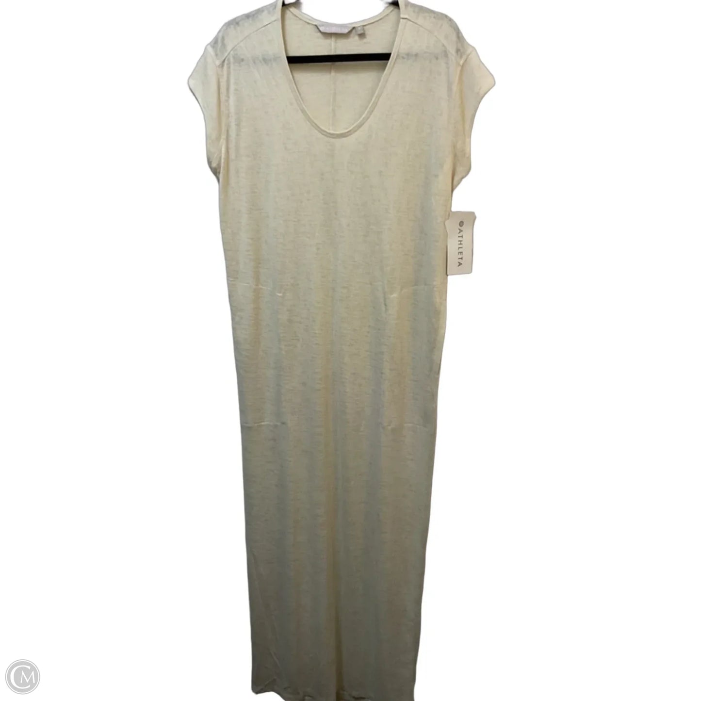 Dress Casual Maxi By Athleta In Cream, Size: S