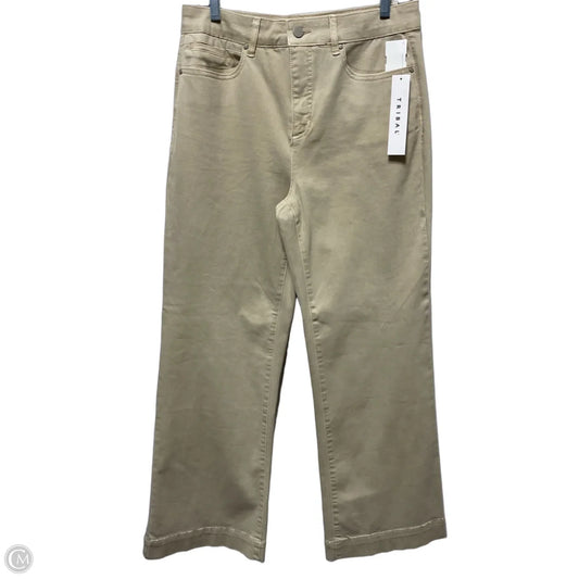 Jeans Wide Leg By Tribal In Tan Denim, Size: 10
