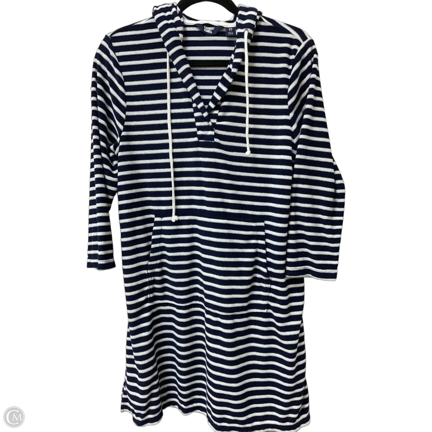 Swimwear Cover-up By Lands End In Blue & White, Size: Xs