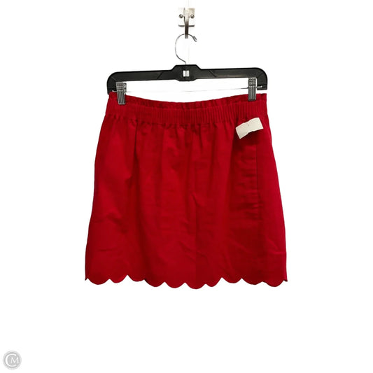 Skirt Mini & Short By J. Crew In Red, Size: 8