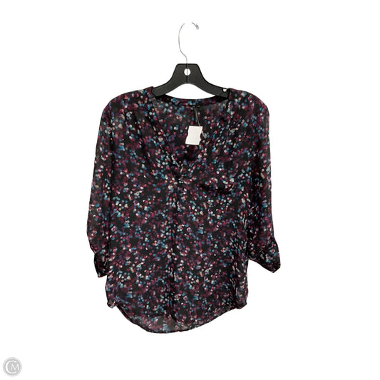 Blouse 3/4 Sleeve By Maurices In Multi-colored, Size: S