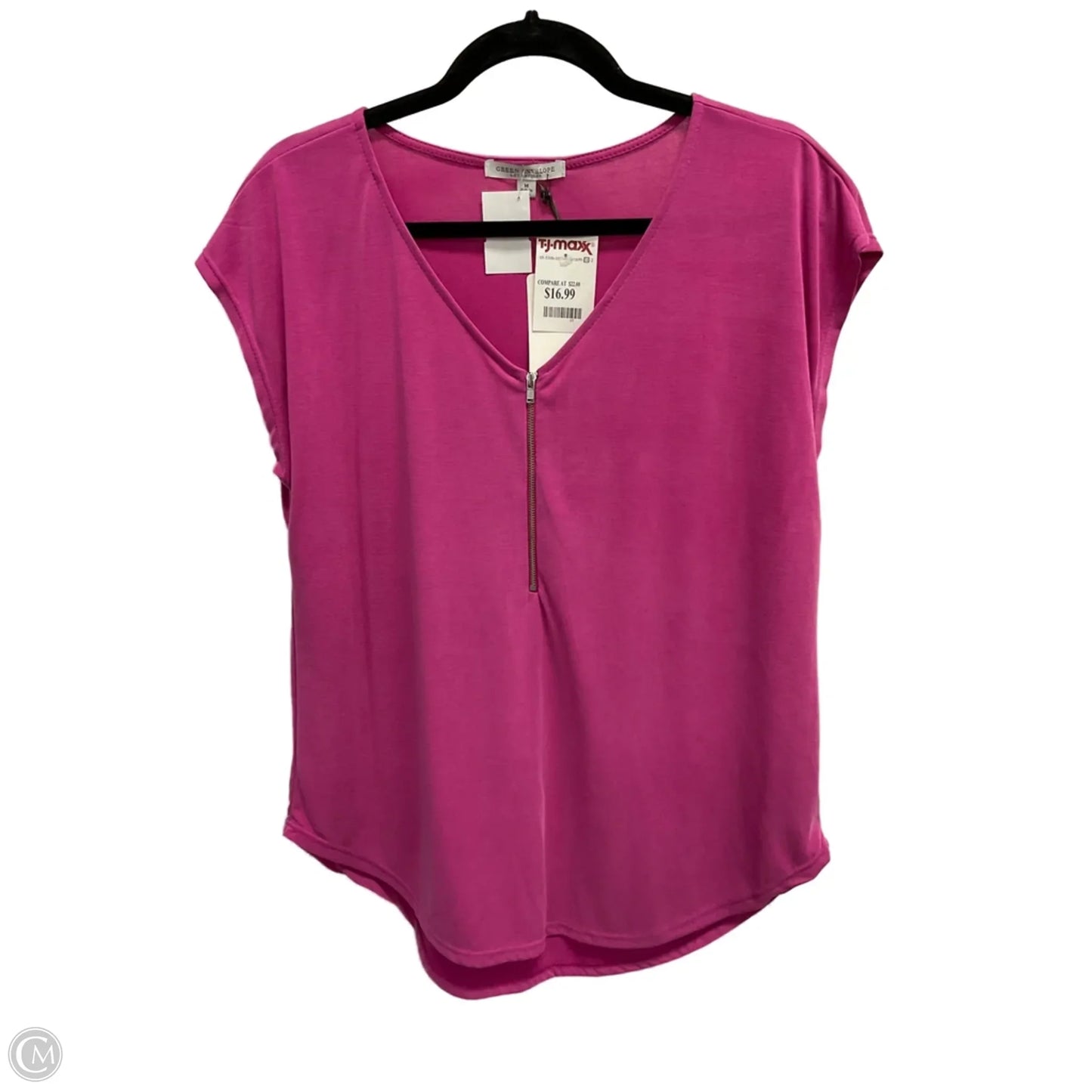 Top Sleeveless By Green Envelope In Pink, Size: M