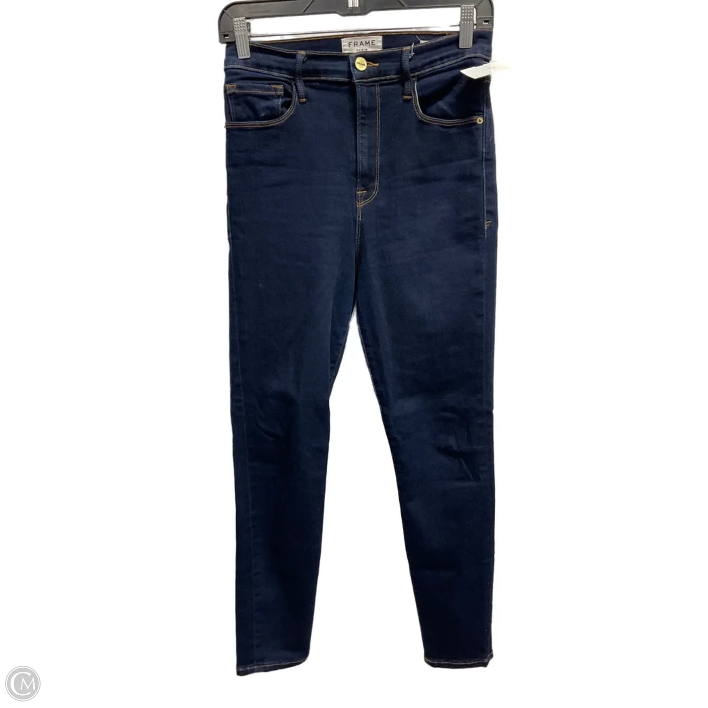 Jeans Skinny By Frame In Blue Denim, Size: 6