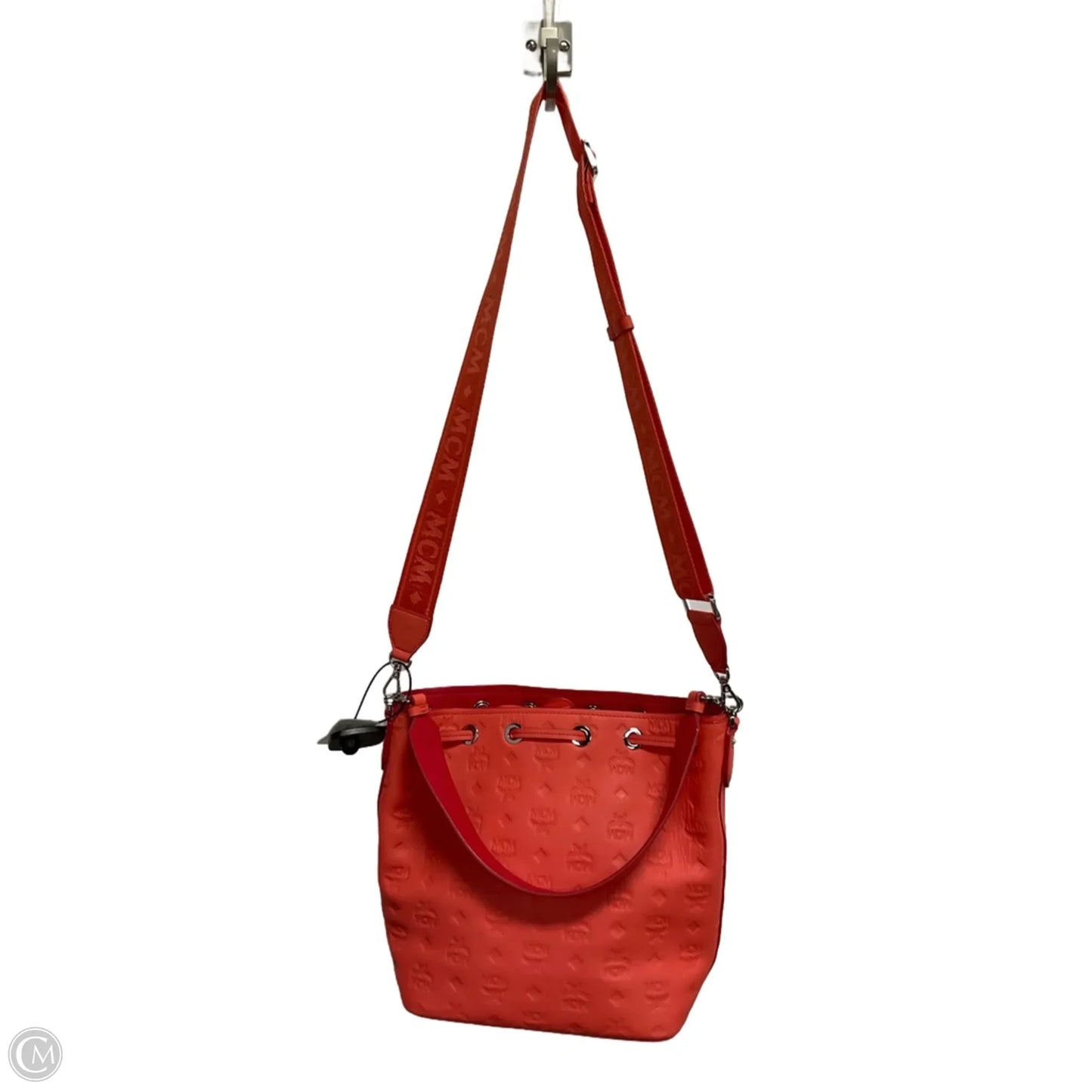 Essential Drawstring Monogram Shoulder Bag By Mcm, Size: Medium