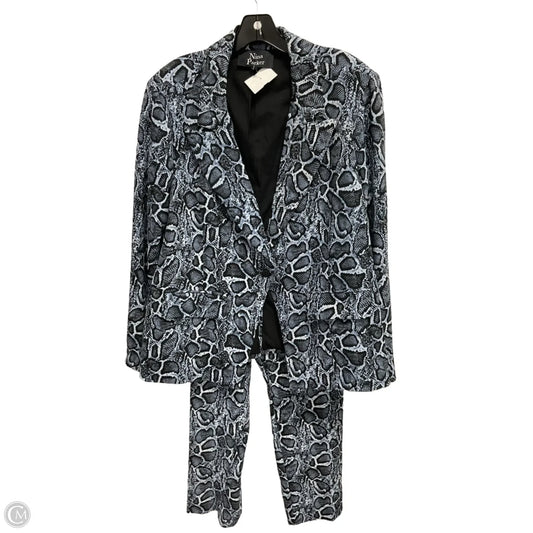 Pants Suit 2pc By Clothes Mentor In Snakeskin Print, Size: 3x