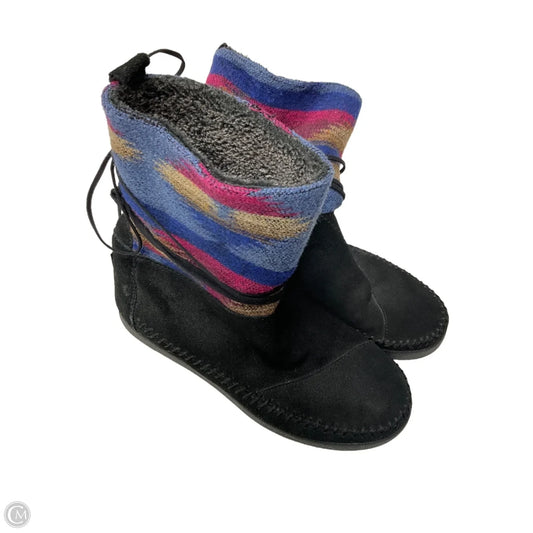 Boots Ankle Flats By Toms In Multi-colored, Size: 6.5