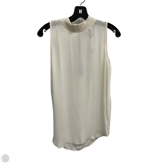 Top Sleeveless By Loft In White, Size: S