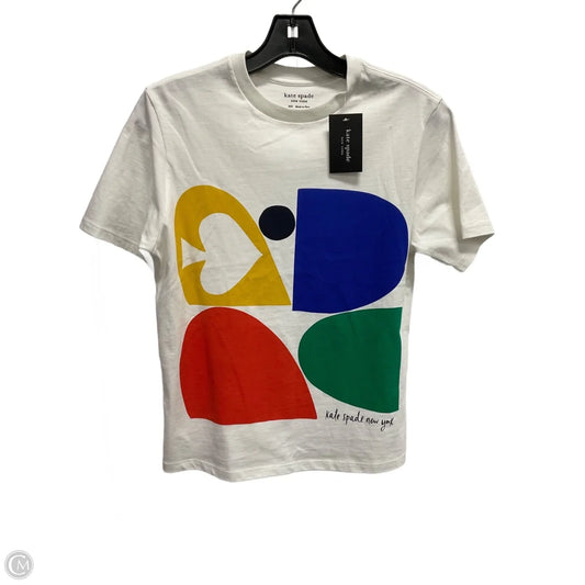 Top Short Sleeve Designer By Kate Spade In Multi-colored, Size: Xxs