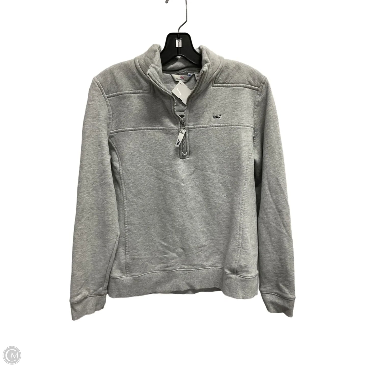 Sweatshirt Collar By Vineyard Vines In Grey, Size: M