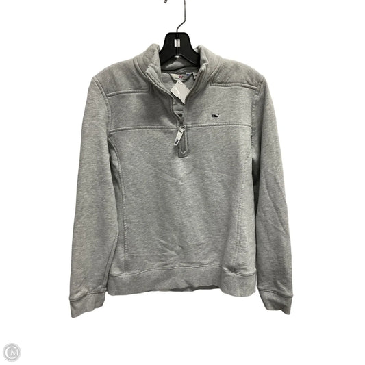 Sweatshirt Collar By Vineyard Vines In Grey, Size: M