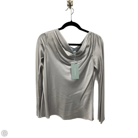 Blouse Long Sleeve By Antonio Melani In Silver, Size: S