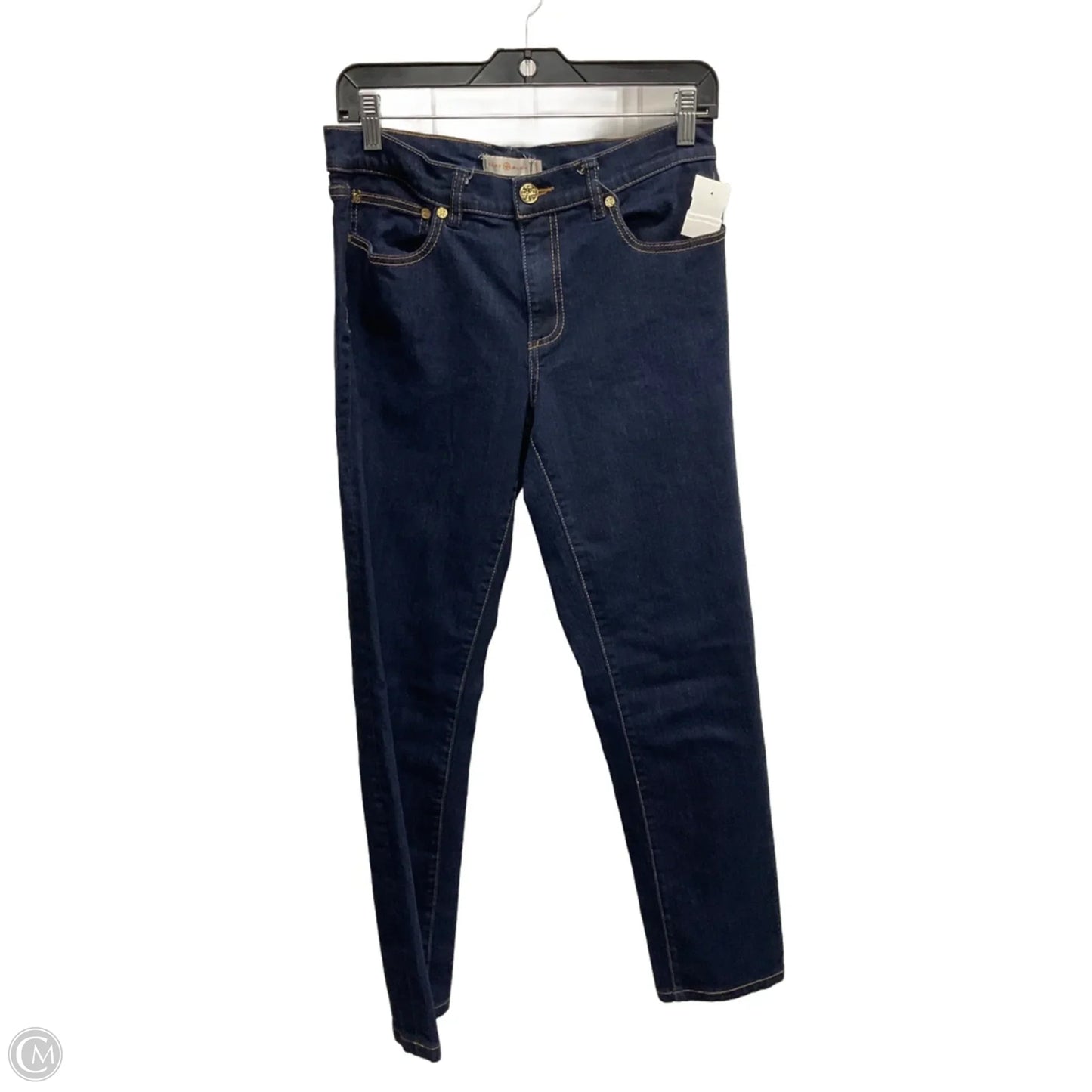 Jeans Designer By Tory Burch In Blue Denim, Size: 14