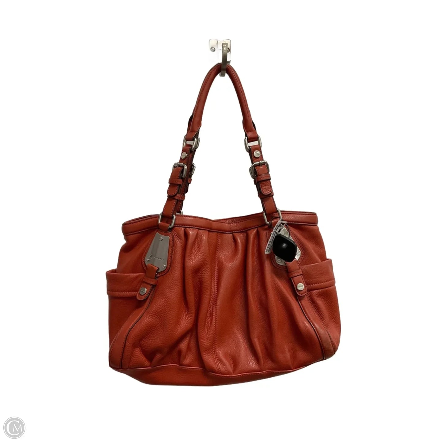 Handbag Leather By B. Makowsky, Size: Medium