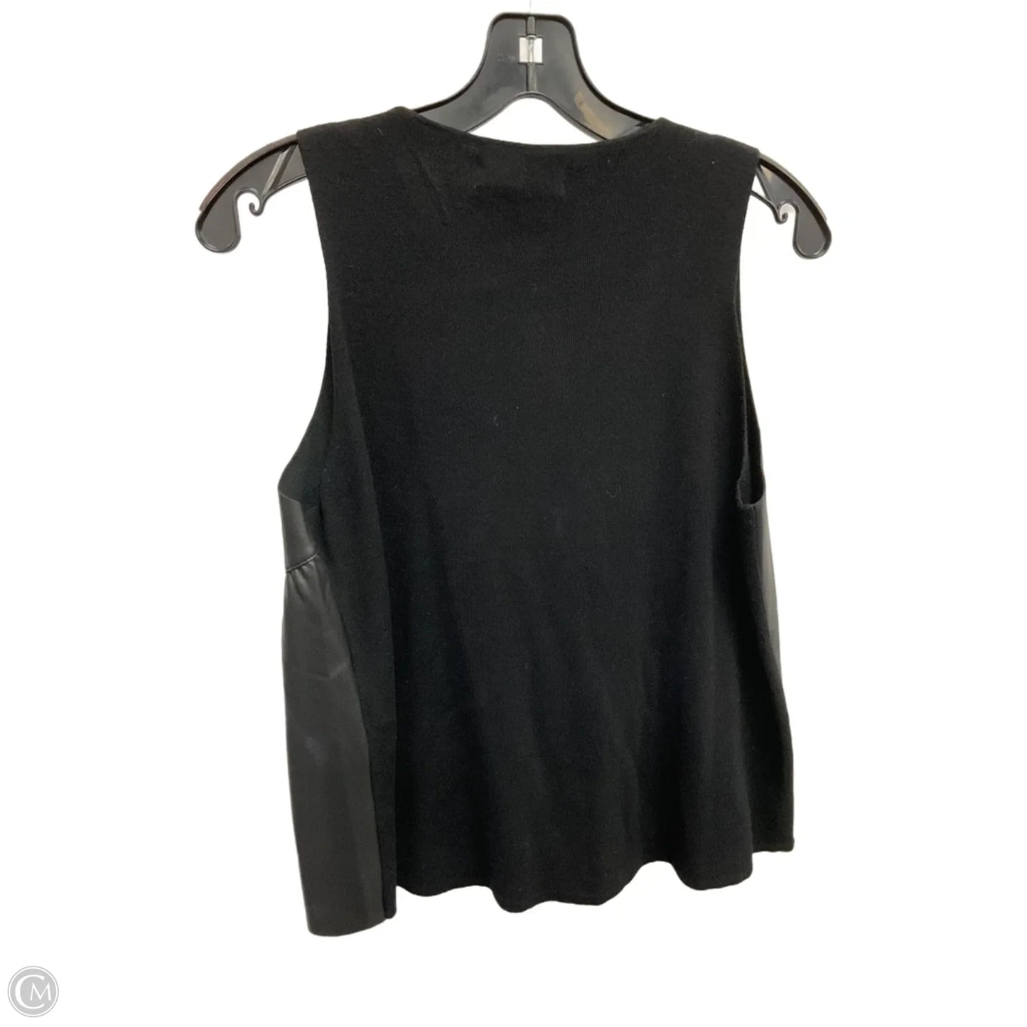 Top Sleeveless By Zara In Black, Size: M