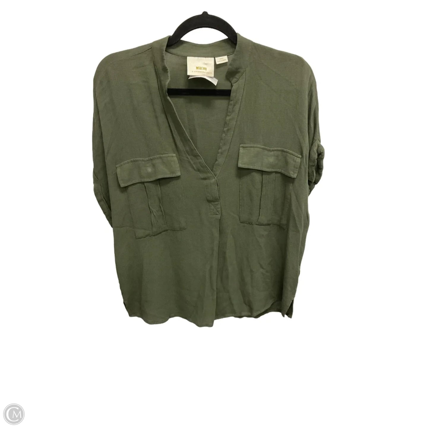 Top Short Sleeve By Maeve In Green, Size: S
