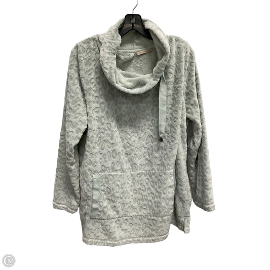 Sweatshirt Collar By Soft Surroundings In Aqua, Size: L