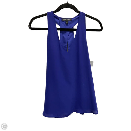 Top Sleeveless By Banana Republic In Blue, Size: Xs