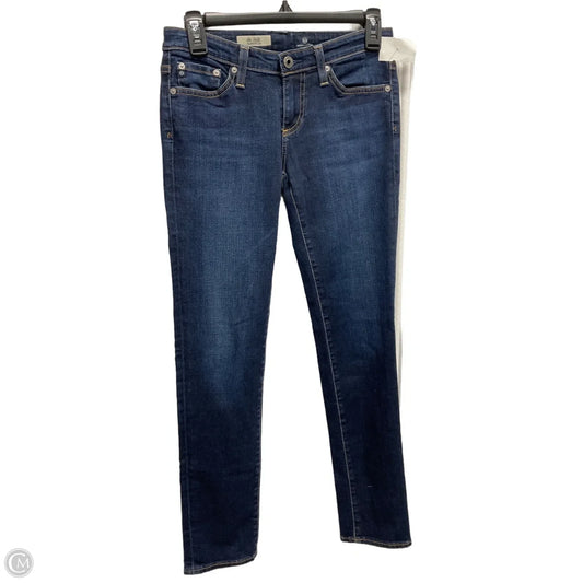 Jeans Skinny By Adriano Goldschmied In Blue Denim, Size: 2
