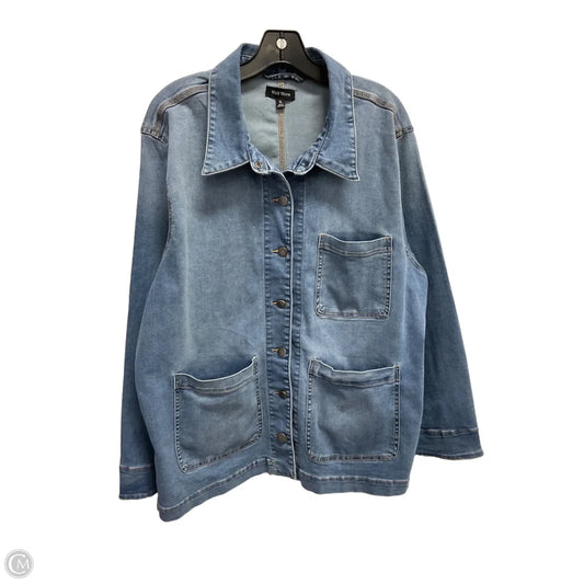 Jacket Denim By Well Worn In Blue Denim, Size: Xl