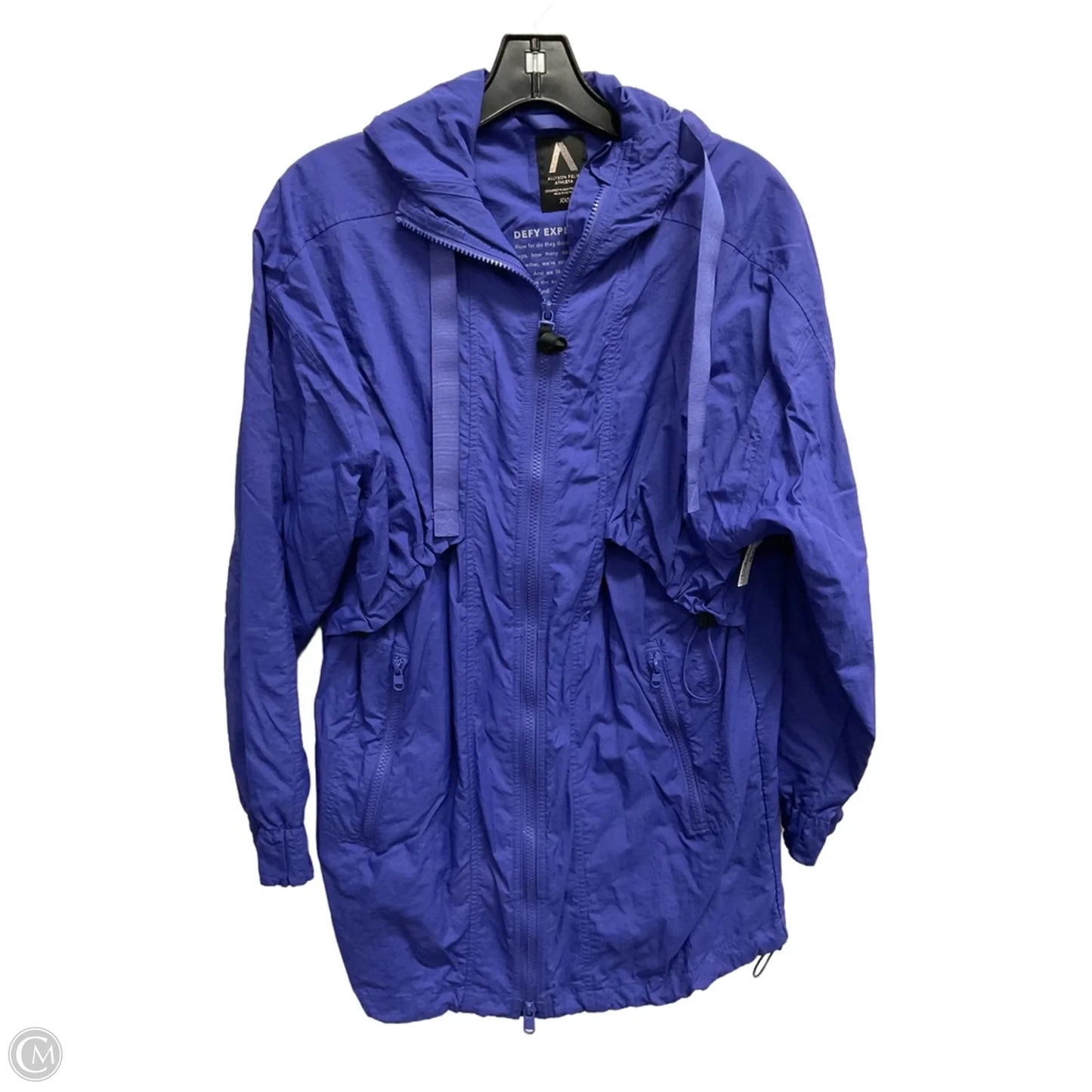Jacket Windbreaker By Athleta In Blue, Size: Xxs