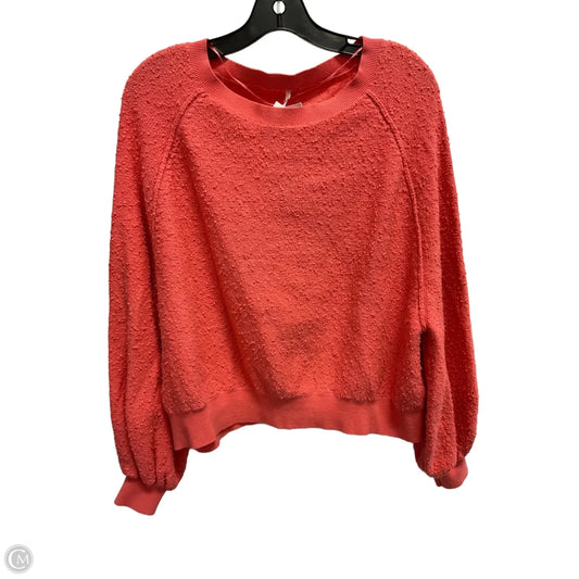 Sweatshirt Crewneck By Free People In Pink, Size: S
