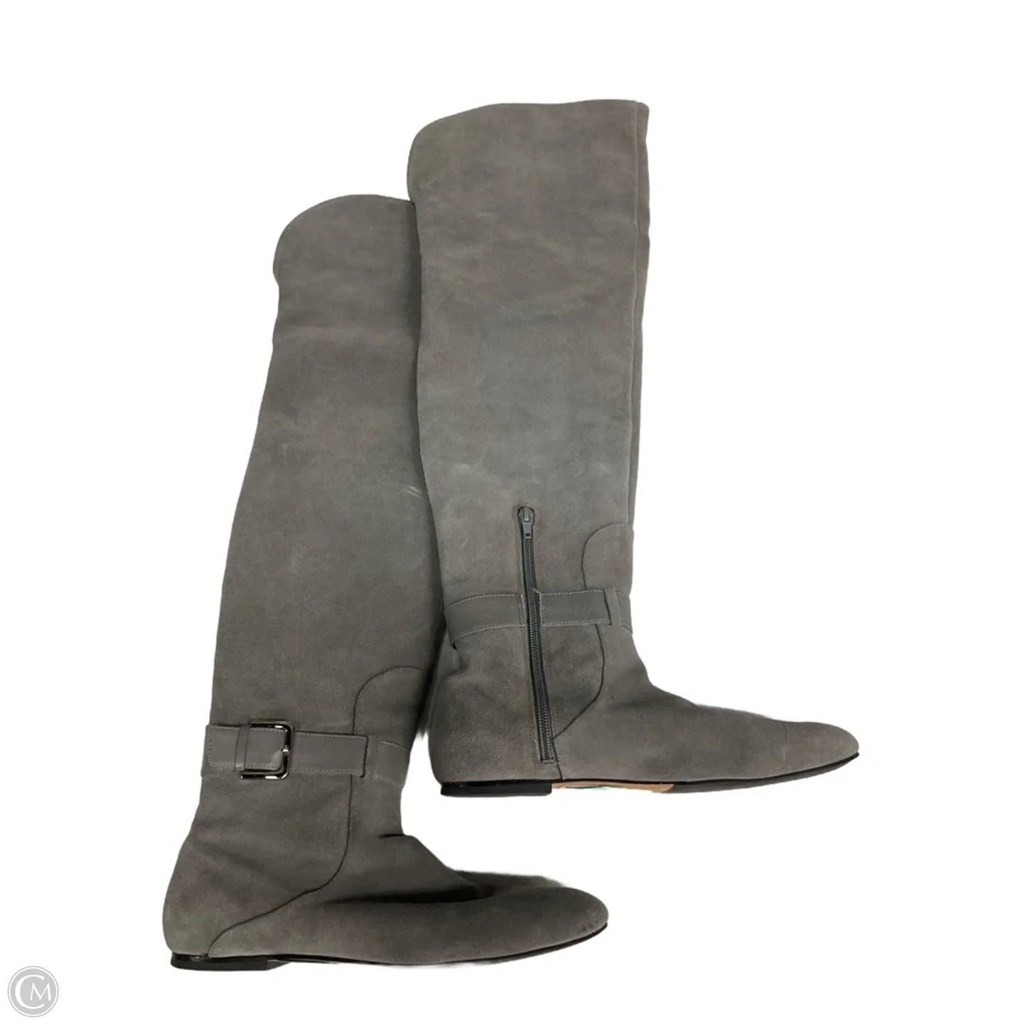 Boots Knee Flats By Cole-haan In Grey, Size: 8.5