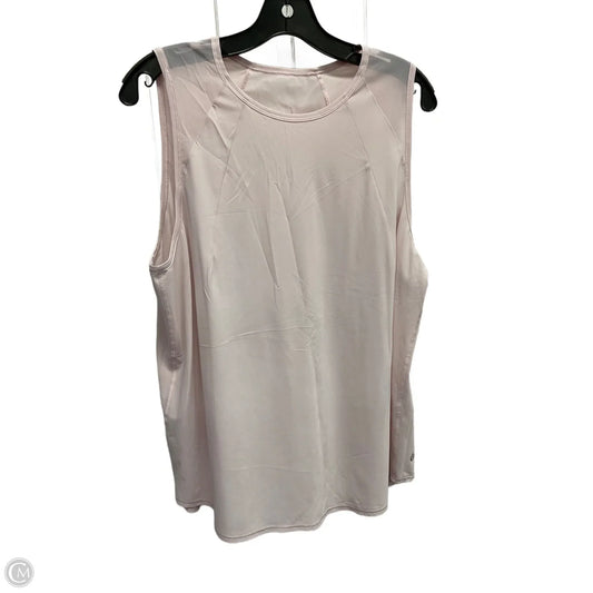Athletic Tank Top By Lululemon In Pink, Size: L