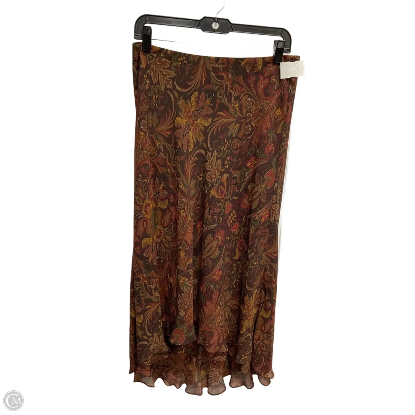 Skirt Midi By Chaps In Brown, Size: M