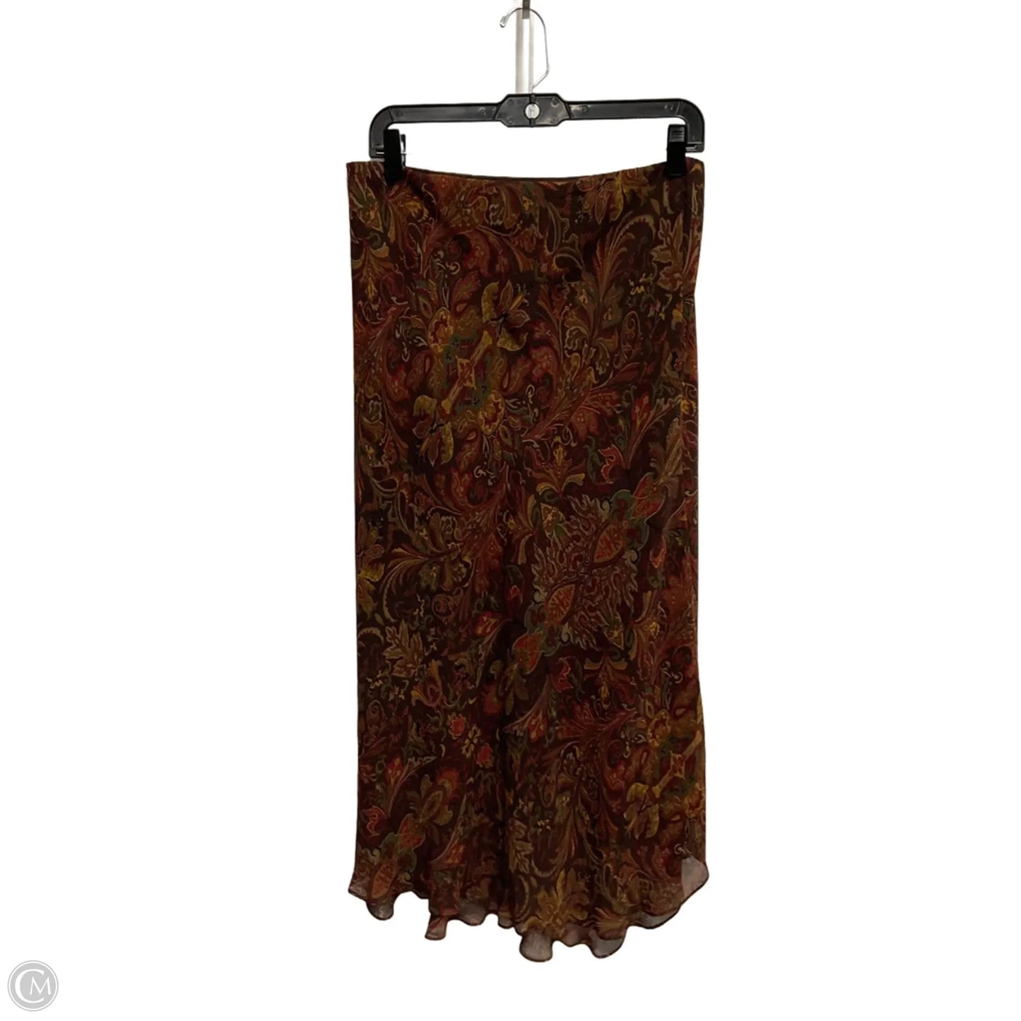 Skirt Midi By Chaps In Brown, Size: M