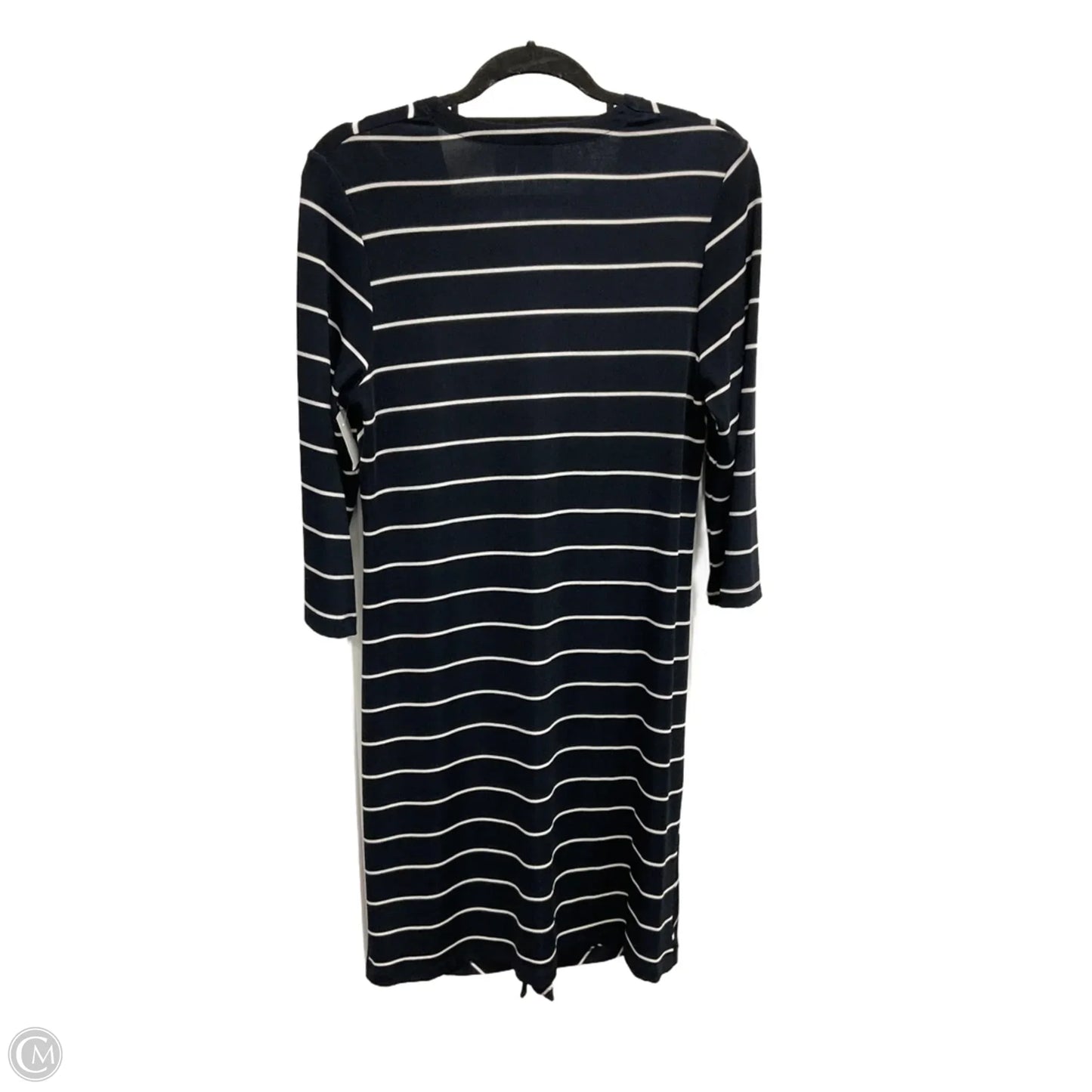 Cardigan By Chicos In Striped Pattern, Size: S